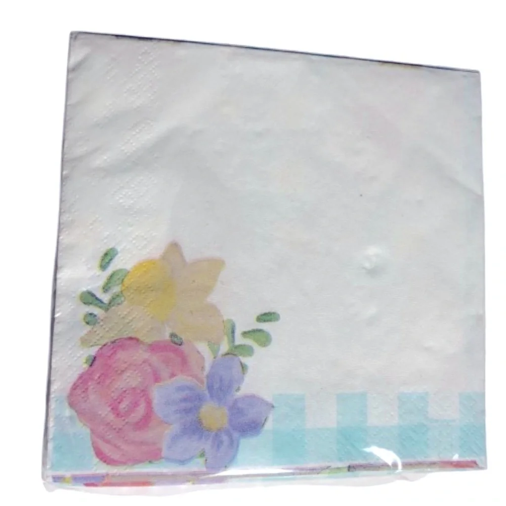 🎈$3 bundled🎈NEW Bunny Floral Lunch Napkins, 16 ct Paper Party Supply Multicolor